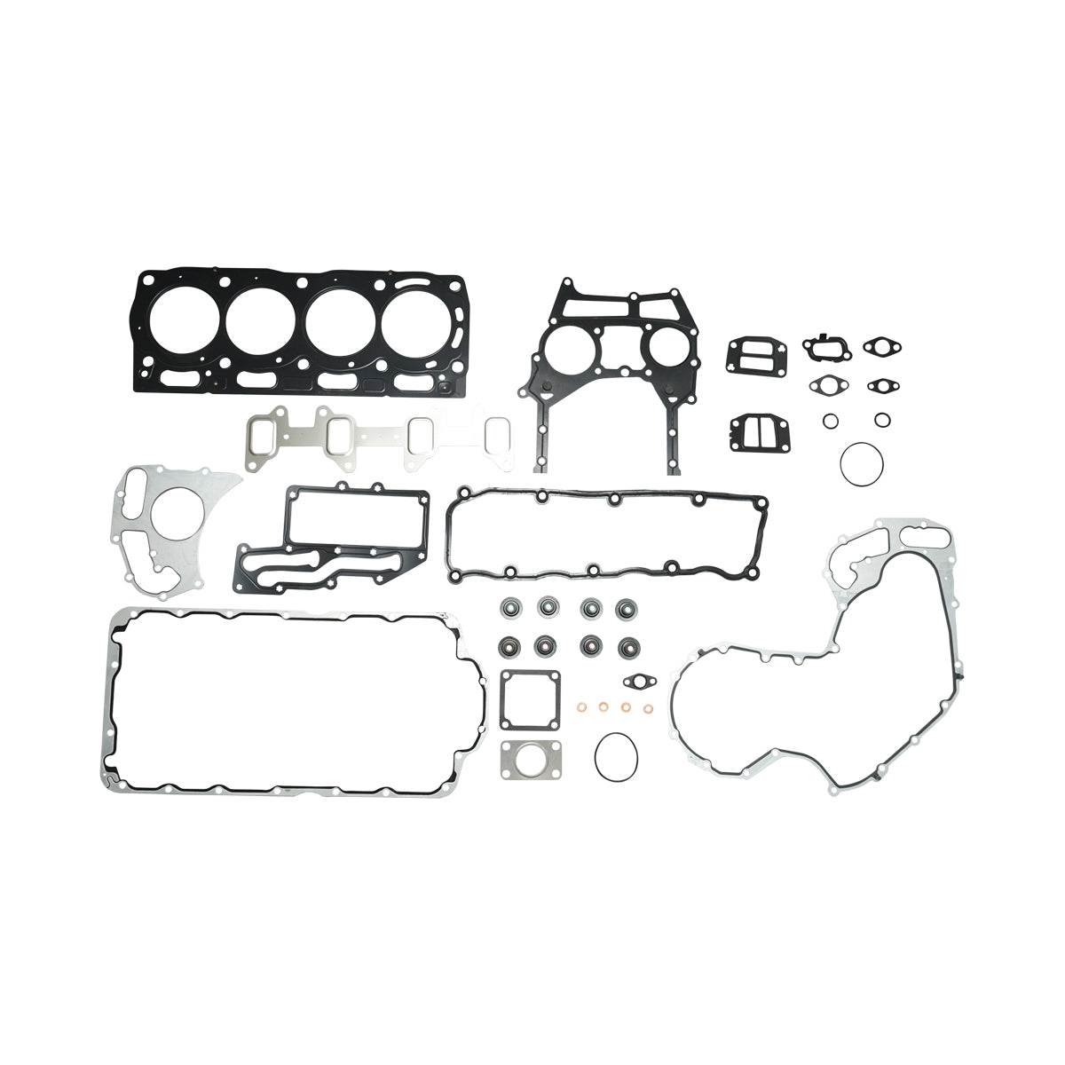 Set of upper and lower engine gaskets for Landini, Massey Ferguson, Perkins OEM code U5LT0354, U5LB0381, 4225163M91, 4225545M91, 605042, 705956, ENT000562, AG137256, 4225832M91